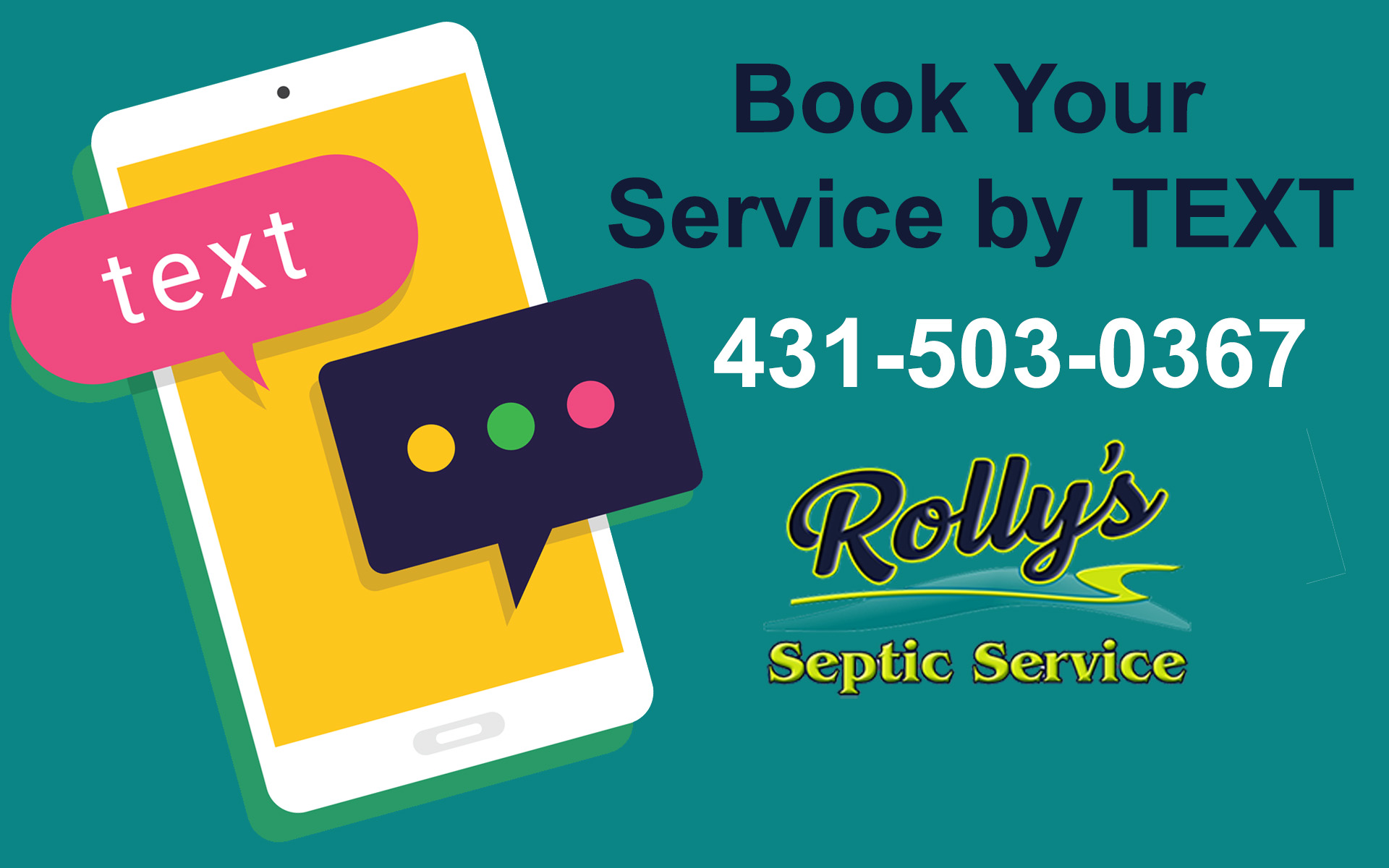 Text Rolly's Septic Service